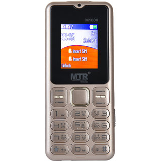                       MTR M1000 Dual Sim 3000 Mah Battery Mobile Phone                                              