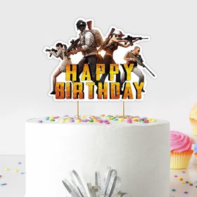 PUBG Player Unknown Battle Ground - Happy Birthday  Cake Topper - Birthday decoration
