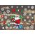 Importedkart Colorful Christmas Window Decoration Snowman Deer Bell Christmas Decals Decoration (Imported Item)29676