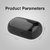 TecSox MiniPods True Wireless Earbuds with Charging Case, 16 Hours Battery, Titanium Black, Sweat Proof