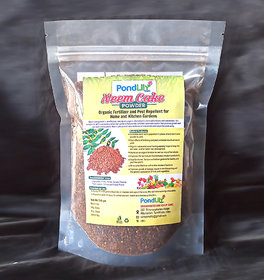 POND LILY Neem Cake Powder Organic Fertilizer and Pest Repellent for Home and Kitchen Gardens  Net.Wt. 500 Grams.