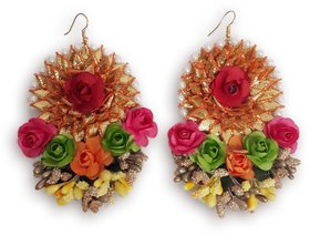 Vrinda Floral Jewellery Multicolor Earing