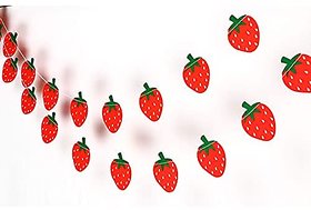 Seyal Birthday Party Decoration - Strawberry Garland Decoration