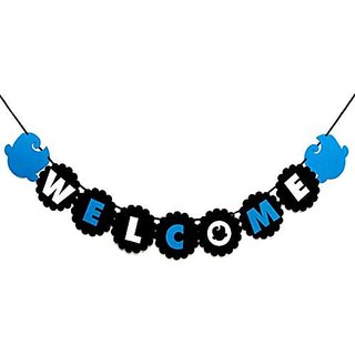                       Seyal Birthday Party Decoration - Baby Boss Welcome Banner                                              
