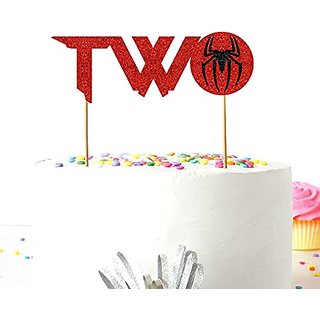                       Seyal Birthday Party Decoration - Spiderman Two Cake Topper                                              