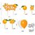 Seyal Orange Theme Birthday Party Supplies