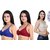 Rayyans (Pack of 3) Good quality full coverage wire free  hosiery fabric cotton Bra (Colors may Vary)