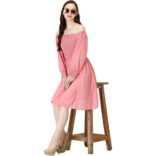                       Women Fit And Flare   Knee Length  Dress                                              