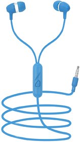 SwagMe Boomdhoom In The Ear Wired Earphones with Mic (IE-009 Blue)