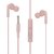 SwagMe BassBest IE010 in-Ear Wired Earphones with Mic  Extra Bass (IE-010 Pink)