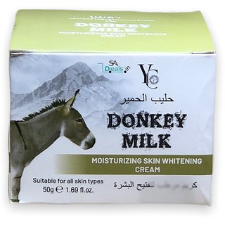                      Yc Donkey milk moisturising skin whitening cream 50g (Pack Of 1)                                              