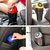 Portable Plastic Swing-Lid Mini Car Dustbin/Trash Bin, Universal Traveling Portable Mini Car Trash Bin 01 Pics