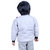 Kid Kupboard Cotton Full Sleeves Light Grey Jackets for Kids Boy's