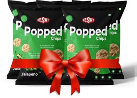 Besht Popped Potato Chips Jalapeno 55gm (Pack of 4)