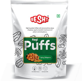Besht Spicy Jalapeno Ragi Puffs 55gm (Pack of 4)