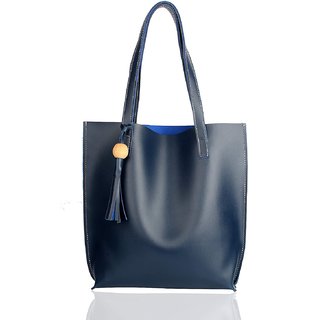 womens latest tote blue