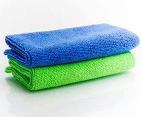 Microfiber Cloth 2 pcs 40x40 cms 340 GSM Multi-Color Multipurpose Cloths Microfiber Towels for Car Bike kitchen Cleaning