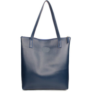 womens tote bag blue in zipper