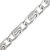 YouthPoint Stainless steel Elegant Spiral linked Bracelet Sterling Silver Plated Stainless Steel  Bracelet