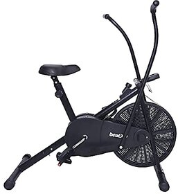 beatXP Air Bike-Exercise Cycle for Home | Gym Cycle for Workout with Adjustable Seat and Moving Handles Full Body Workout Gym Fitness Cycle Machine (1M Air Bike Black) With 6 Months Warranty