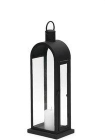 OPAXA LIVING - Modest Candle Lantern Luxury Design in Black Texture Finish - Christmas Decorations Items for Home.
