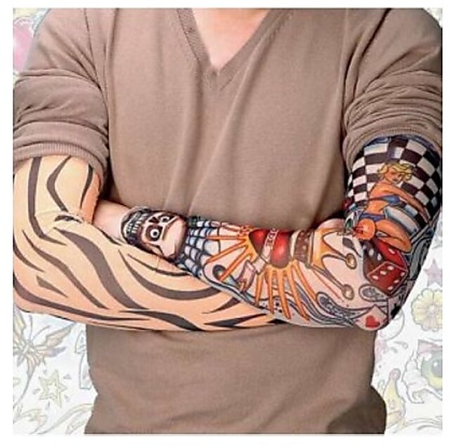 Buy Tattoo Arm Sleeves For Style  Biking Sun Protection 1 Pair Online   269 from ShopClues