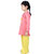 Kid Kupboard Cotton Full Sleeves Light Pink Kurti for Kids Girl's