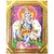 Reprokart Goddess Bal Gopal With Cow On Lotus Religious Photo Frame With Sparkle Finishing For Puja Room  Mandir