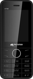 Micromax X708  (Black+Grey)
