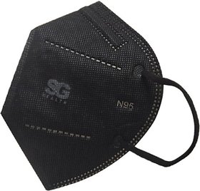 Sg Health N95 Anti Pollution Mask Reusable Outdoor Protection Mask Black Fr