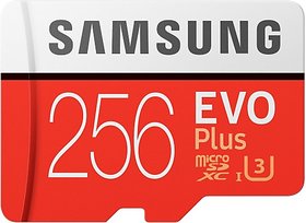SAMSUNG EVO Plus 256 GB SD Card Class 10 90 Mbps  Memory Card(With Adapter)