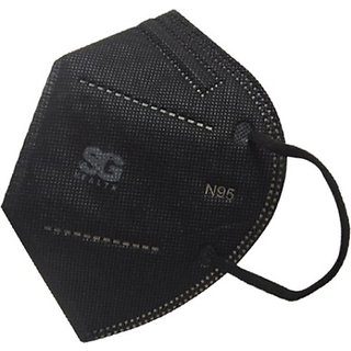                       Sg Health N95 Anti Pollution Mask Reusable Outdoor Protection Mask Black Fr                                              