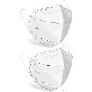                       Sg Health N95 Anti Pollution Face Mask Blackwhite Free Size Pack Of 2                                              
