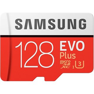 Samsung Evo Plus 128 Gb Sd Card Class 10 100 Mbs Memory Cardwith Adapter