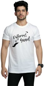 The Cozy Printed White Different Is Good Tshirts
