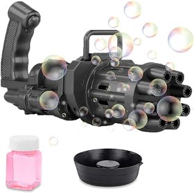 H'ent Bubble Machine, 8-Hole Bubble Gun Outdoor Toy