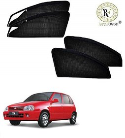 Royal Finish Car Accessories Zipper Magnetic Sunshades for Old Zen - Set of 4 Pcs