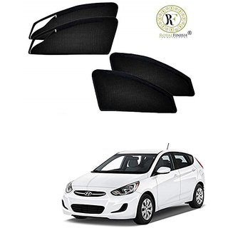 Royal Finish Car Window Sunshades/ Curtain Zipper Magnetic Front Two Side Zipper And Rear Non Zipper For Hyundai Accent