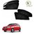 Royal Finish Car Accessories Zipper Magnetic Sunshades for Old Zen - Set of 4 Pcs