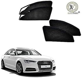 Royal Finish Car Window Sunshades/ Curtain Zipper Magnetic Front Two Side Zipper And Rear Non Zipper For Audi A6 Net Fab