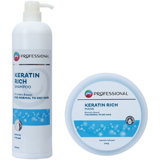                       Godrej Professional Keratin Rich Shampoo + Mask (500+1000ml)                                              