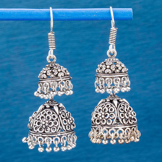 Buy Sukkhi Fashionable Oxidised Jumaki Earring For Women Online 1663 from ShopClues