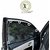 Royal Finish Car Accessories Zipper Magnetic Sunshades for Xuv 500 - Set of 4 Pcs