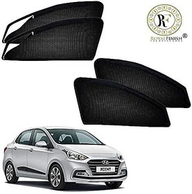 Royal Finish Car Accessories Zipper Magnetic Sunshades for Xcent- Set of 4 Pcs