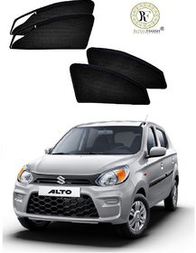 Royal Finish Car Window Sunshades/ Curtain Zipper Magnetic Front Two Side Zipper And Rear Non Zipper For Alto 800 Net Fa