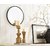 OPAXA LIVING - Silver Round Decorative Hanging Wall Mirror for Decorating Rooms  Vacant Spaces Medium 12