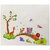JAAMSO ROYALS Hot Style Big Jungle Animals Bridge Wall Sticker (90 CM X 60 CM)