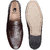 Genuine Leather Weave Brown Moccasins