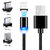 Magnetic Ultra Fast 360 Degree 3 in1 LED Indicator Light USB Cable Charging Compatible with All Type-C, Micro, iOS