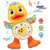 Aurapuro kids transparent car with dancing duck toy combo